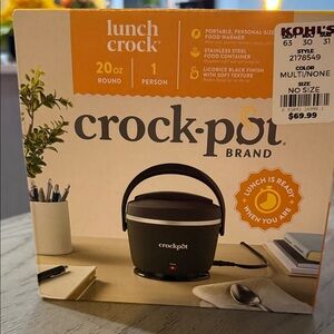 Crock-Pot Lunch Crock 20oz Portable Food Warmer in Black